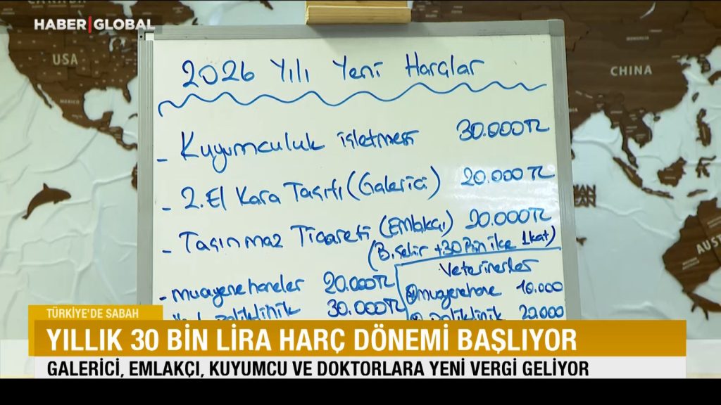 Yıllık 30 bin lira harç dönemi başlıyor: Hangi meslekler yıllık harç ödeyecek?