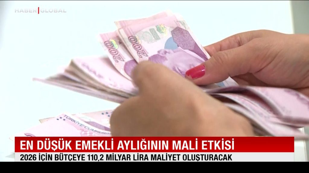 En düşük emekli aylığının mali etkisi: Bütçeye 110 milyar lira maliyet